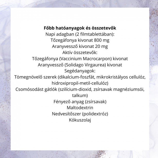 Jutavit tőzegáfonya+aranyvessző kivonat tabletta 100db