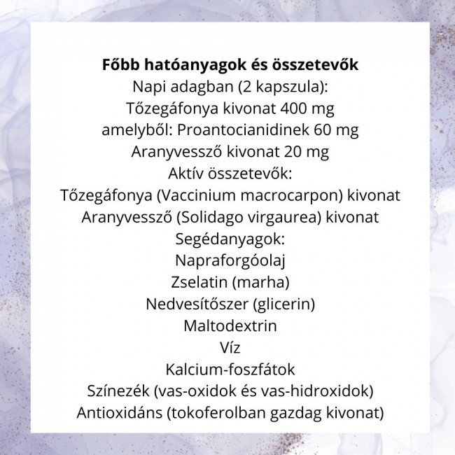 Jutavit tőzegáfonya kapszula 70db Jutavit tőzegáfonya kapszula 70db