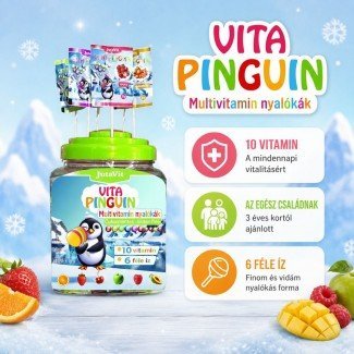 JutaVit vita pingvin cukormentes nyalóka több ízben 6g