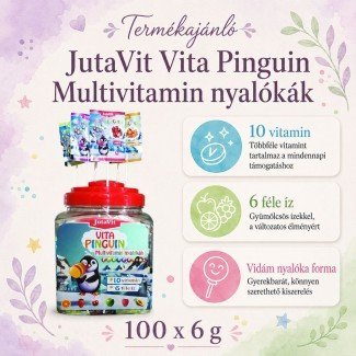 JutaVit vita pingvin cukros nyalóka több ízben 6g