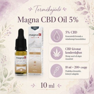 Magna G&T  5% CBD olaj kendermagolajban 10ml