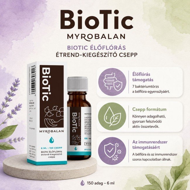 Myrobalan BioTic csepp-10 baktériumtörzzsel 6ml