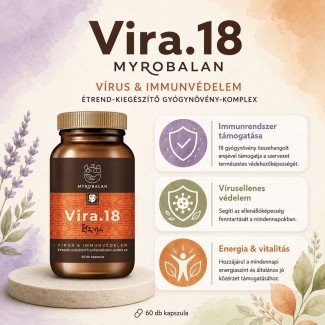 Myrobalan Vira.18 vírus & immunvédelem gyógynövény-komplex vegán kapszula 60db