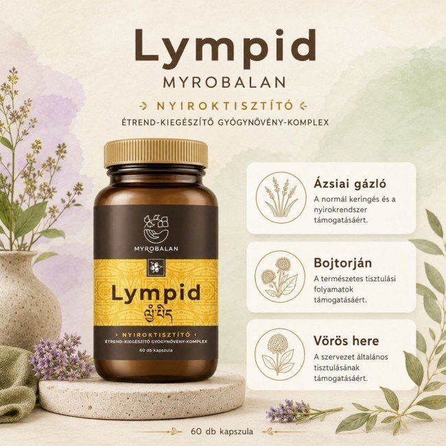 Myrobalan lympid nyirokrendszer- és vértisztító gyógynövény-komplex vegán kapszula 60db Myrobalan lympid nyirokrendszer- és vértisztító gyógynövény-komplex vegán kapszula 60db