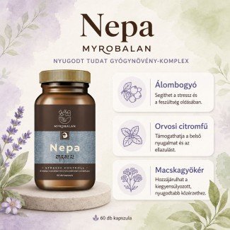 Myrobalan nepa nyugodt tudat gyógynövény-komplex vegán kapszula 60db
