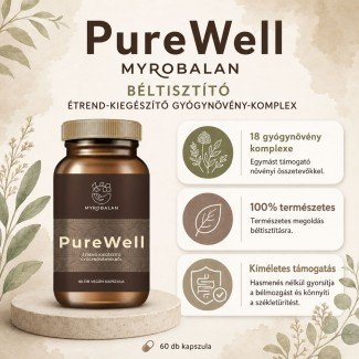 Myrobalan purewell béltisztító gyógynövény-komplex vegán kapszula 60db