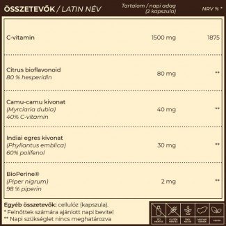 Myrobalan Vita-C 1500 mg +növényi kivonatok 60 db