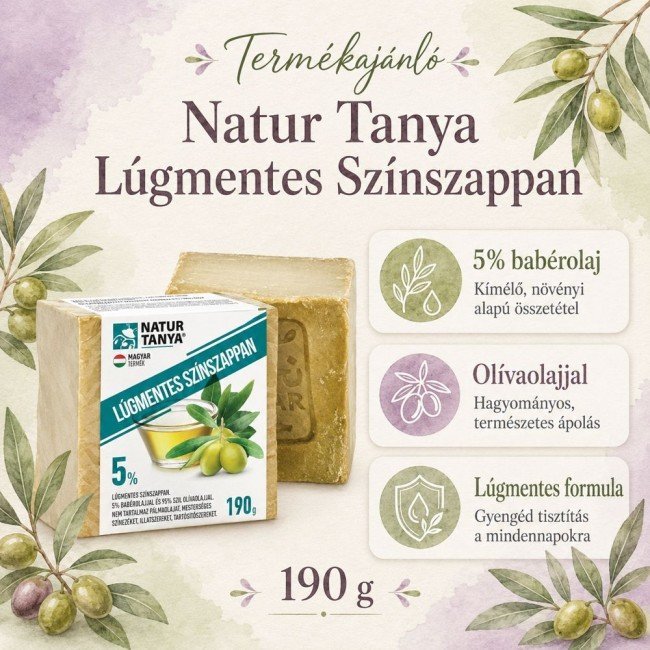 Najel lúgmentes színszappan 5% babérfaolajjal 200g