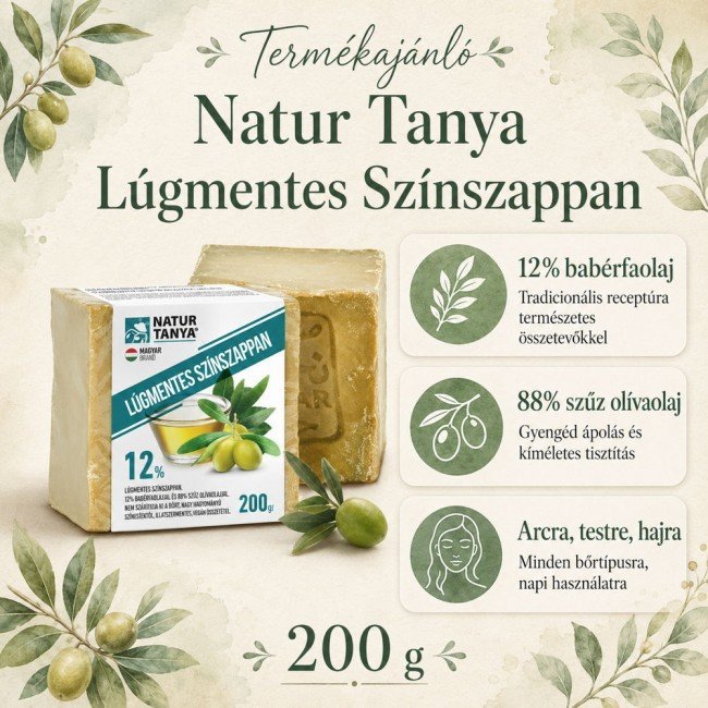 Najel szíriai Oliva színszappan 12% babérfaolajjal 200g