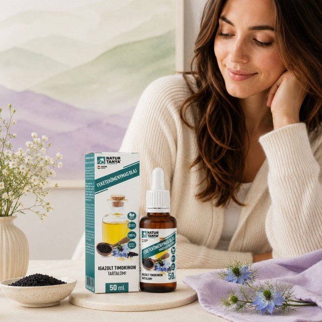 Natur Tanya 100% feketeköménymag olaj hidegsajtolással külsőleg, belsőleg 50ml