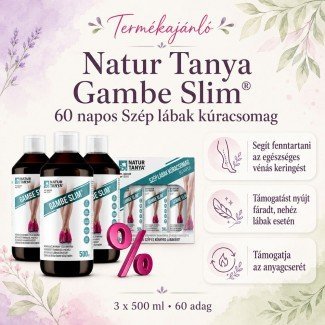 Natur Tanya 60 napos Gambe Slim Szép lábak kúracsomag 3x500ml