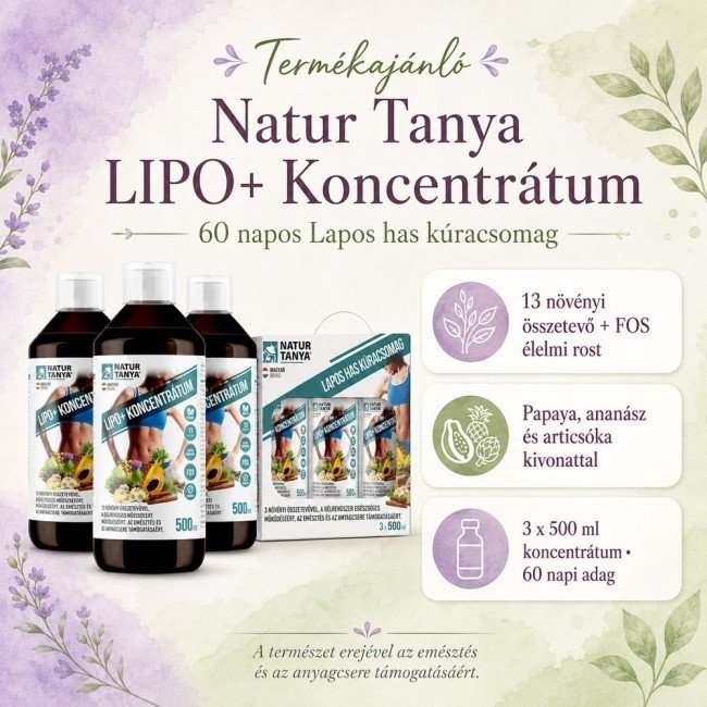 Natur Tanya 60 napos Lipo+ Lapos has kúracsomag 3x500ml
