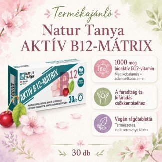 Natur Tanya AKTÍV B12-MÁTRIX vitamin rágótabletta 30db