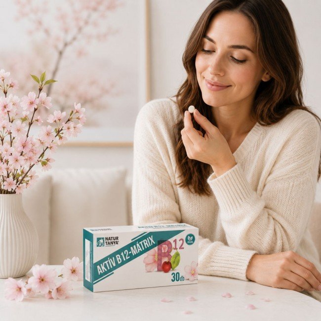 Natur Tanya AKTÍV B12-MÁTRIX vitamin rágótabletta 30db