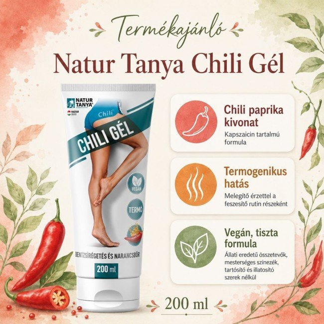 Natur Tanya Chillishape gél - Helyi fogyasztó és narancsbőr ellen 200ml Natur Tanya Chillishape gél - Helyi fogyasztó és narancsbőr ellen 200ml
