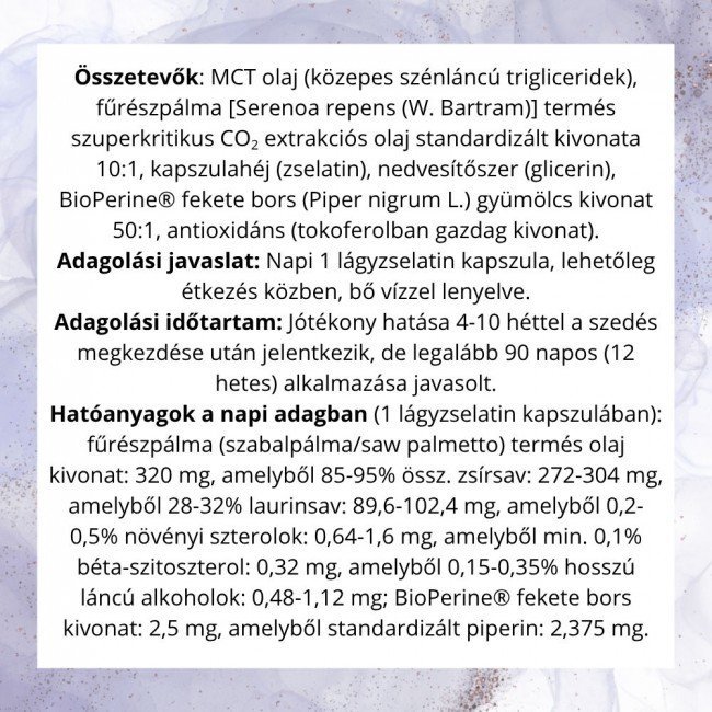 Natur Tanya fűrészpálma olaj kapszula 60db