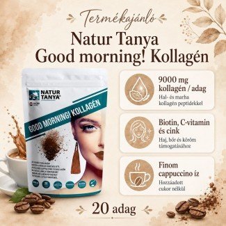 Natur Tanya GOOD MORNING hal és marha kollagén peptidek por cappuccino 320g