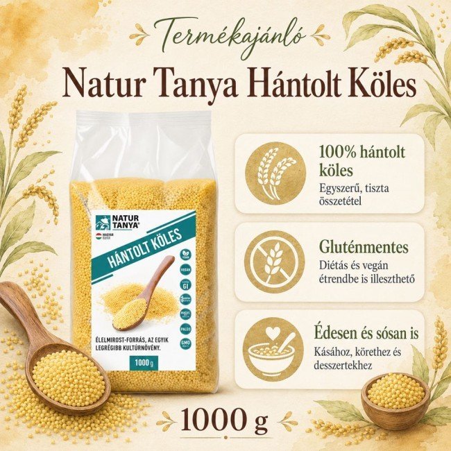 Natur tanya hántolt köles 1000g