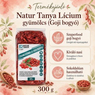 Natur tanya lícium gyümölcs 300g