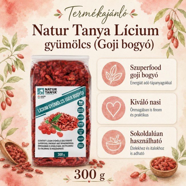 Natur tanya lícium gyümölcs 300g