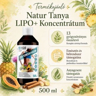 Natur Tanya Lipo+ lapos has kúra 500ml - A TERMÉK LEJÁRATI IDEJE: 2026.07.31.