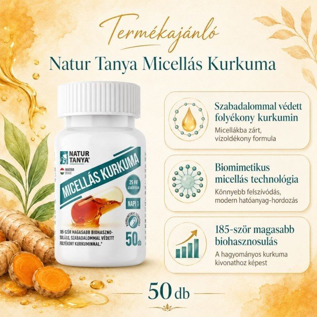 Natur Tanya Micellás kurkuma 50db
