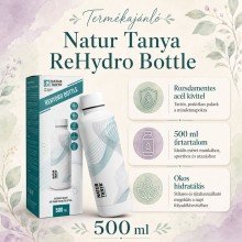 Natur Tanya nemesacél vizes kulacs 24 óráig hidegen 12 óráig melegen tart 500ml