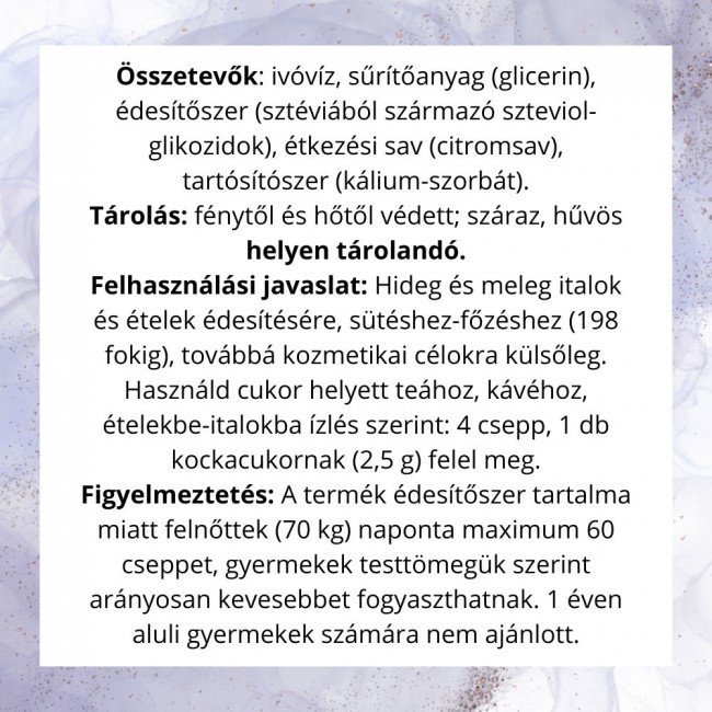 Natur tanya stevia csepp 50ml