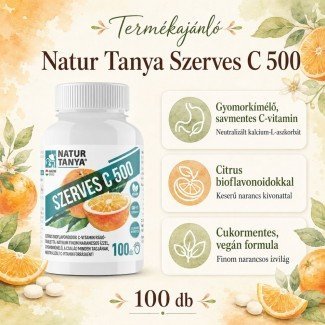 Natur Tanya SZERVES C 500 rágótabletta 100db