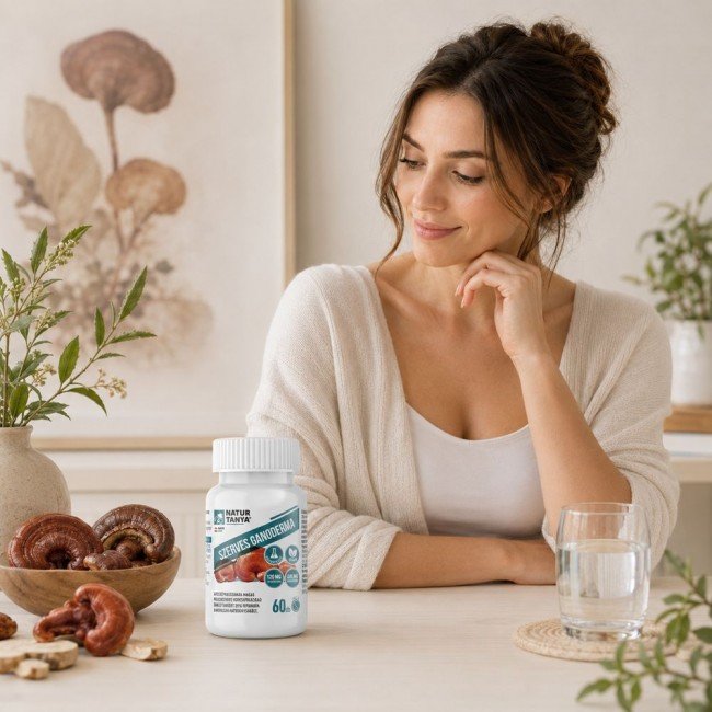 Natur Tanya Szerves Ganoderma, Pecsétviaszgomba 60db Natur Tanya Szerves Ganoderma, Pecsétviaszgomba 60db