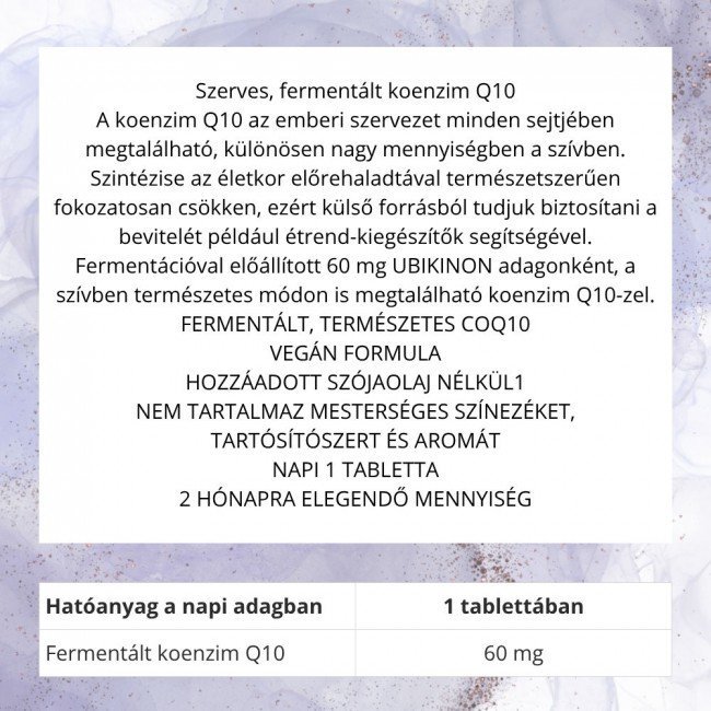 Natur Tanya Szerves Koenzim Q10 60db Natur Tanya Szerves Koenzim Q10 60db