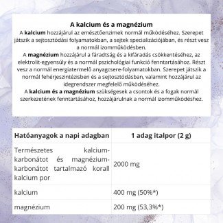 Natur Tanya Szerves korall por 150g