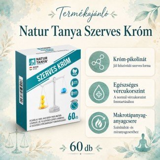 Natur Tanya Szerves Króm tabletta 60db