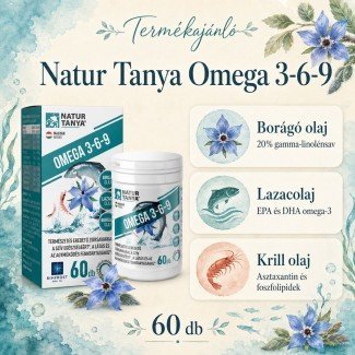 Natur Tanya Szerves Omega 3-6-9 zsírsavak 60db Natur Tanya Szerves Omega 3-6-9 zsírsavak 60db