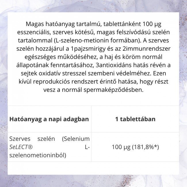 Natur Tanya Szerves szelén 60db Natur Tanya Szerves szelén 60db