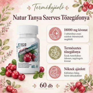 Natur Tanya Szerves Tőzegáfonya/Cranberry FORTE 60db Natur Tanya Szerves Tőzegáfonya/Cranberry FORTE 60db