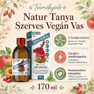 Natur Tanya Szerves Vegán Vas szirup 170ml