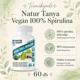 Natur tanya vegán 100% spirulina 60db