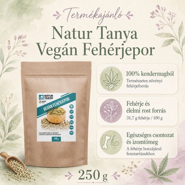 Natur Tanya vegán kender fehérjepor 250g Natur Tanya vegán kender fehérjepor 250g