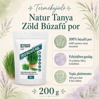 Natur Tanya Vegán zöld búzafű por 200g