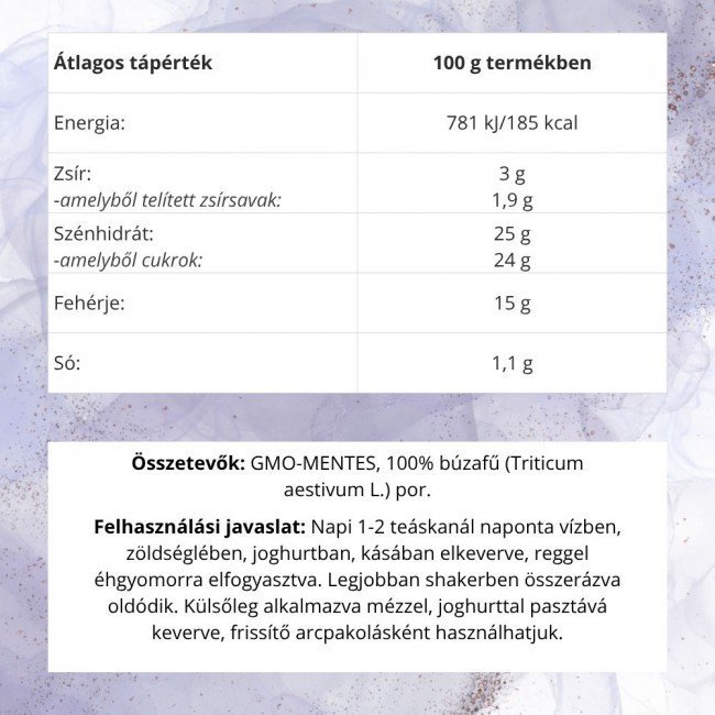 Natur Tanya Vegán zöld búzafű por 200g Natur Tanya Vegán zöld búzafű por 200g