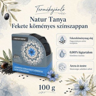 Natur Tanya Najel szíriai feketeköményes olíva színszappan 100g