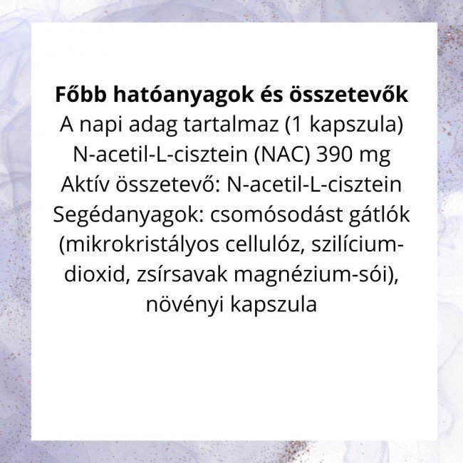 Netamin acetil cisztein kapszula 60db