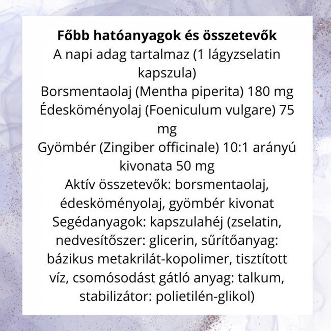 Netamin borsmentaolaj ultra+ kapszula 60db Netamin borsmentaolaj ultra+ kapszula 60db