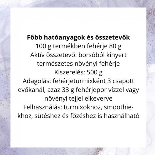 Netamin borsó fehérje natúr 500g Netamin borsó fehérje natúr 500g