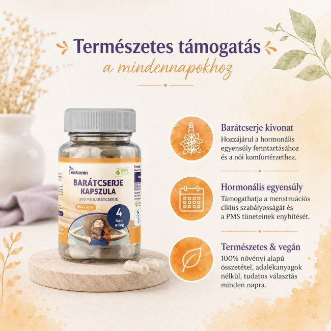 Netamin 390mg barátcserje kapszula 60db Netamin 390mg barátcserje kapszula 60db