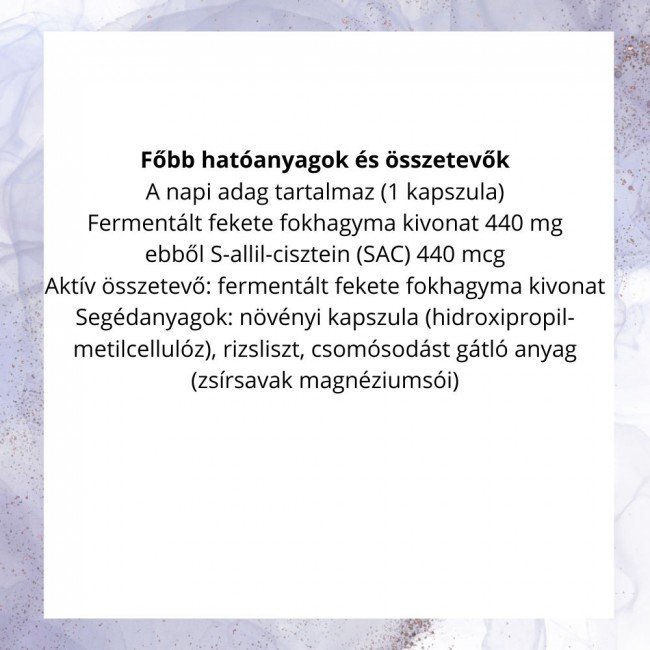 Netamin Fermentált Fekete Fokhagyma kapszula 30db