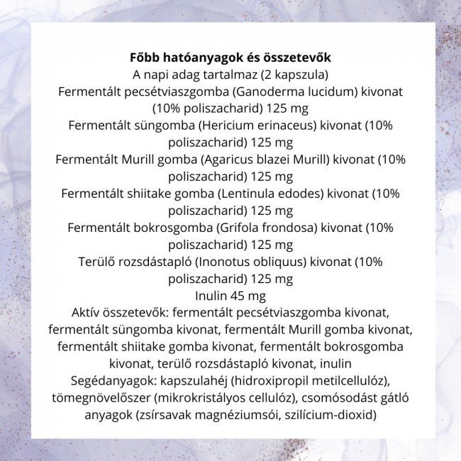 Netamin fermentált gomba kivonat komplex kapszula 60db