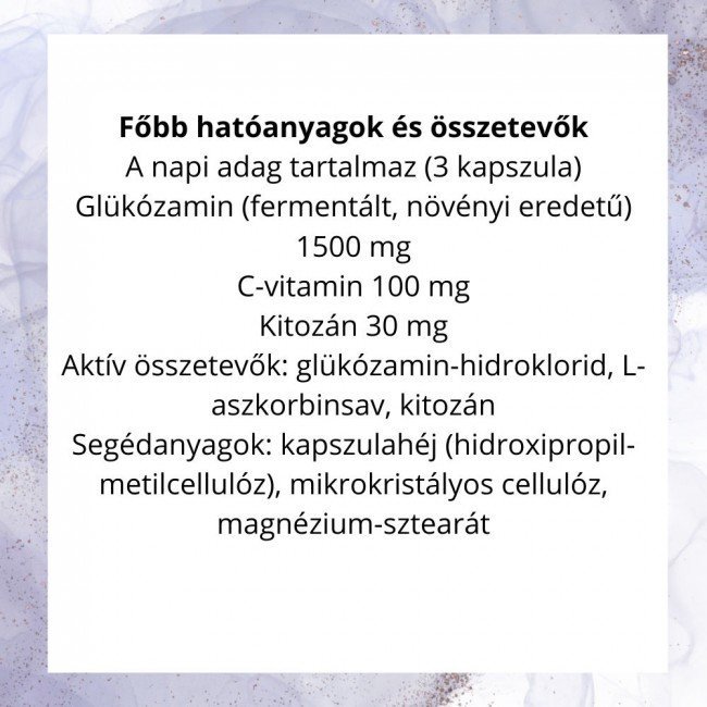 Netamin fermentált vegán glükozamin+kitozán kapszula 90db