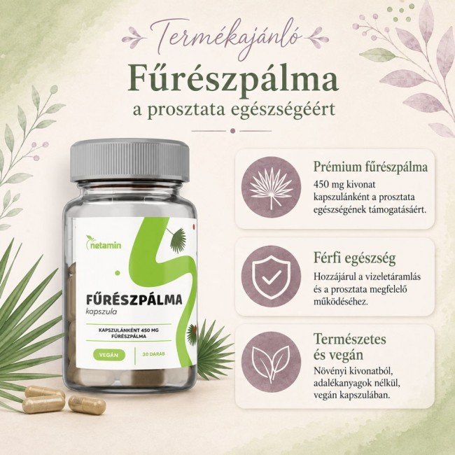 Netamin fűrészpálma 450 mg 30db